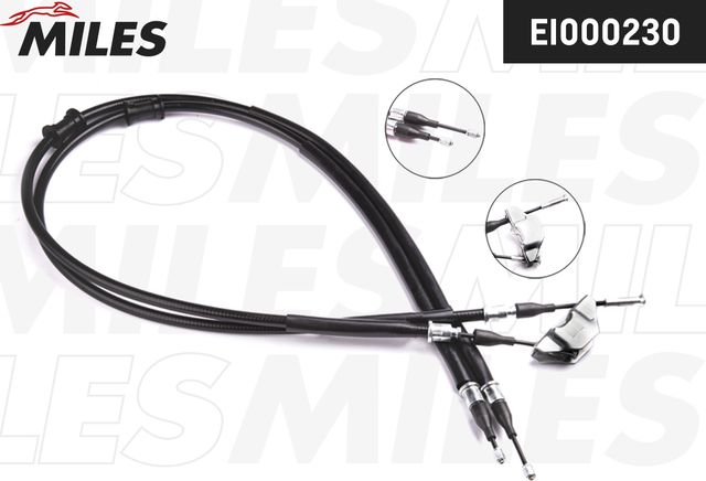 Трос ручника (тросик ручного тормоза) Miles. Артикул EI000230