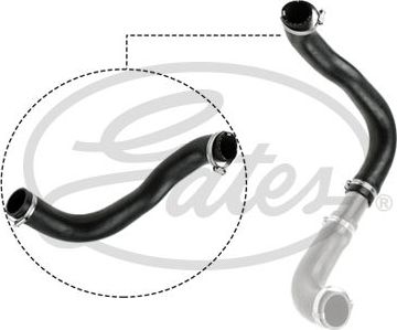 Патрубок интеркулера Gates для Ford Transit VI 2000-2006. Артикул 09-0621