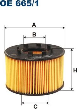 Масляный фильтр Filtron. Артикул OE 665/1
