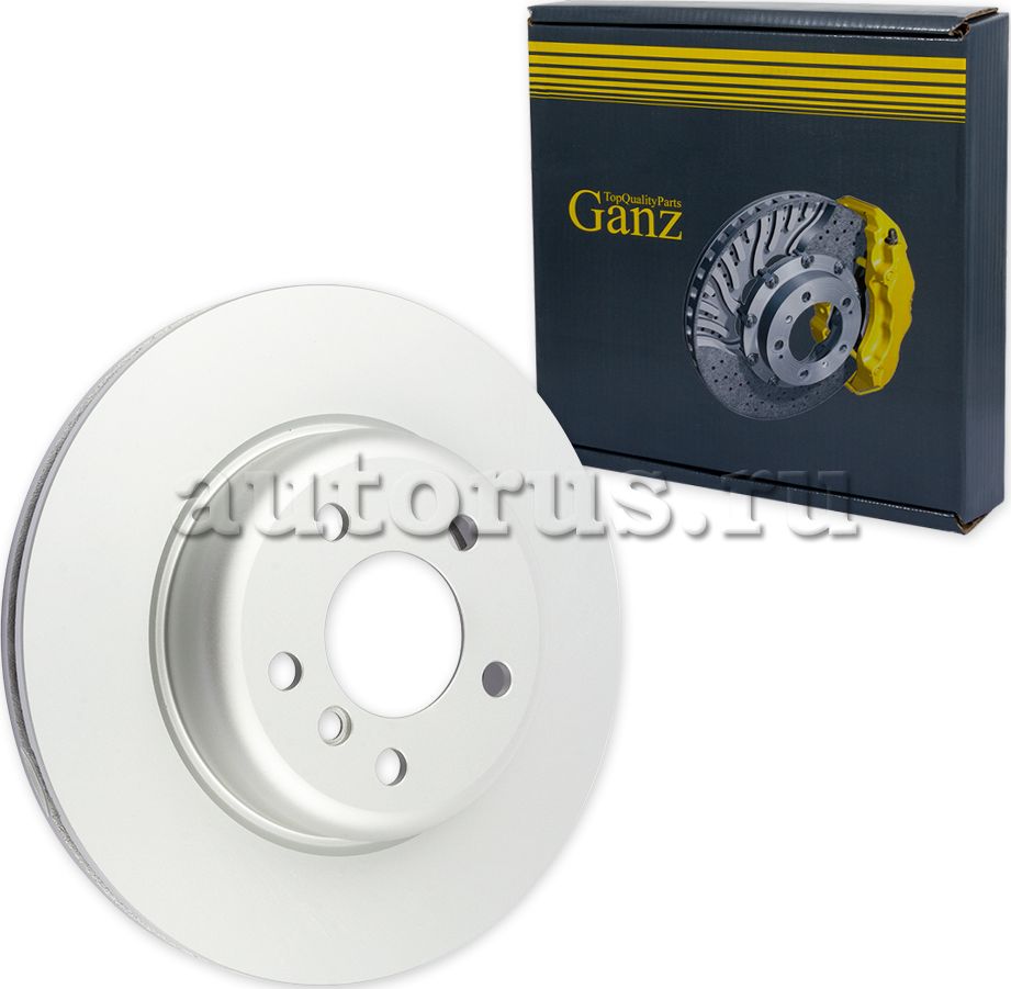 Диск тормозной передний с покрытием (Ganz). Артикул GIJ06077