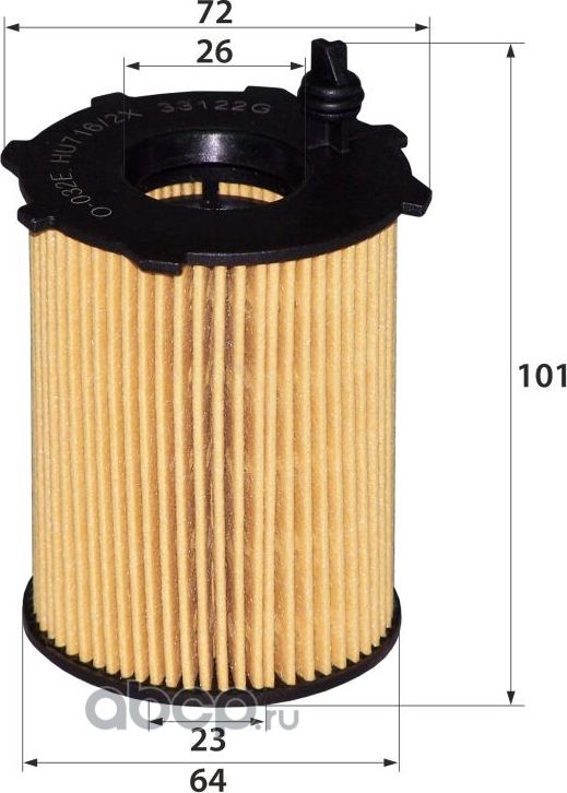 O-032E HU716/2X (масляная вставка) (RB-Exide). Артикул O032E