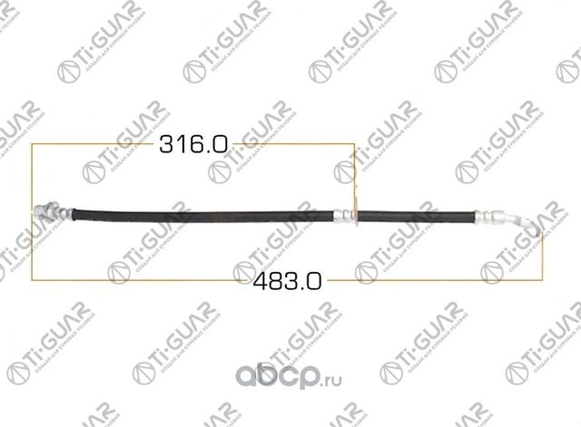 Шланг тормозной TG-90947-02680 * Ti-Guar. Артикул TG9094702680