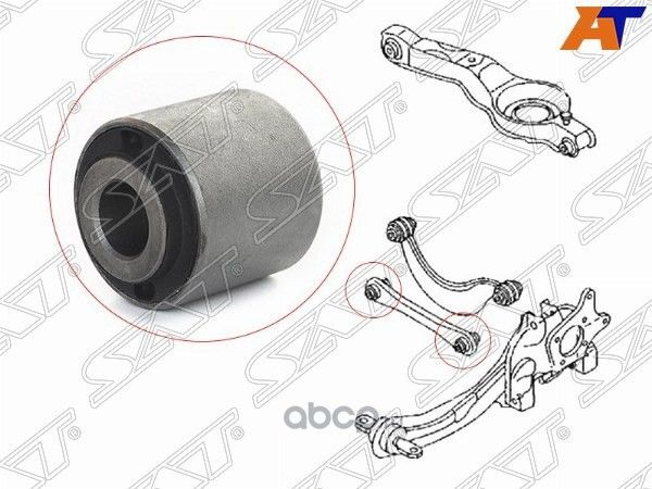 Сайлентблок заднего нижнего поперечного рычага MAZ (SAT). Артикул STBP4K28500D