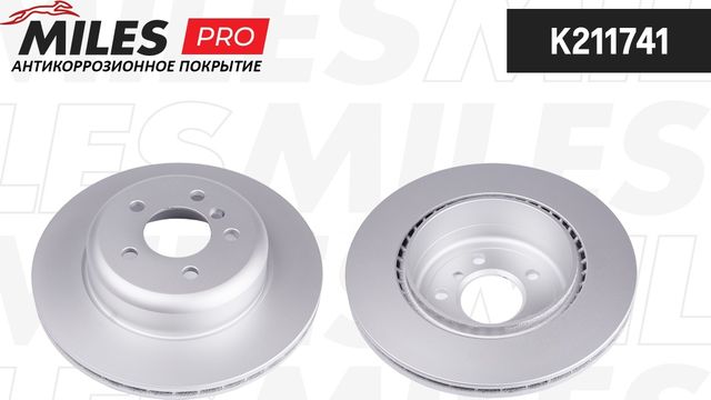 Тормозной диск Miles задний для BMW 5 VI (F10/F11/F07) 2009-2017. Артикул K211741