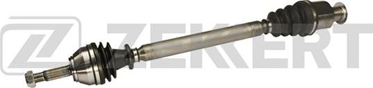 Полуось (привод в сборе, приводной вал) Zekkert передняя правая для Renault Clio II 1998-2013. Артикул AW-4650
