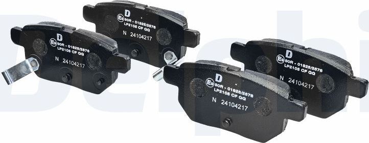 Тормозные колодки Delphi (Low-Metallic). Артикул LP2105