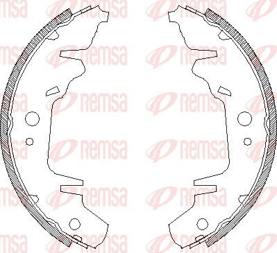 Тормозные колодки Remsa задние для Dodge Caravan III 1995-2001. Артикул 4020.00