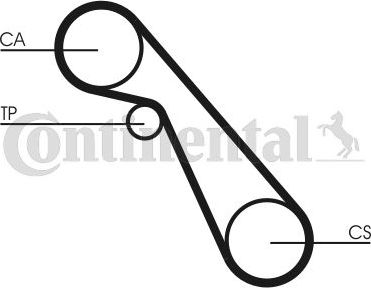 Ремень ГРМ ContiTech для Lancia Thema I 1984-1992. Артикул CT703