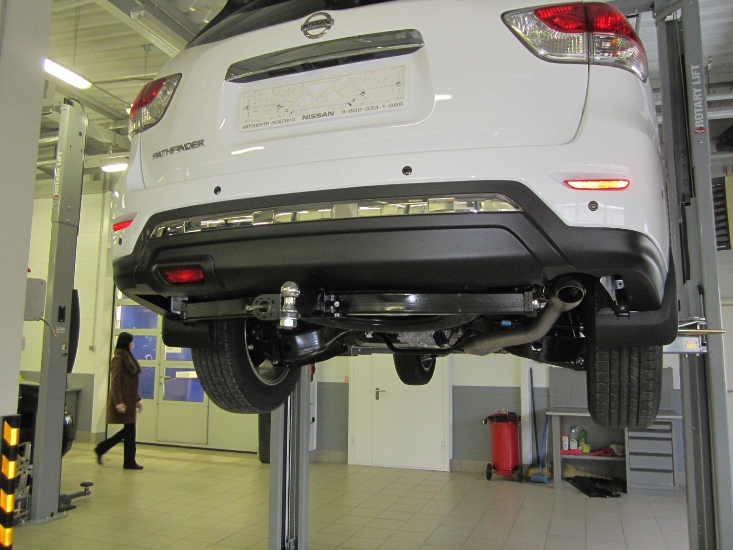 Фаркоп Bizon для Nissan Pathfinder R52 2014-2026. Артикул FA 0854-E