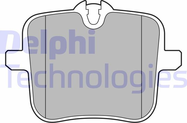 Тормозные колодки Delphi задние для BMW 5 VII (G30/G31) 2017-2026. Артикул LP3617