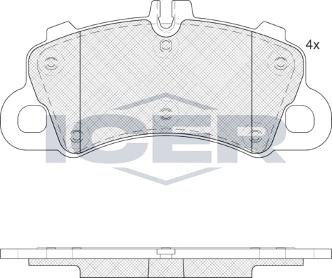 Тормозные колодки Icer. Артикул 182459