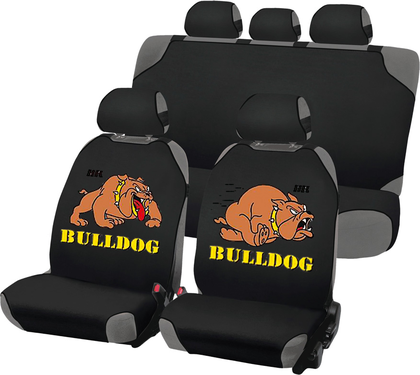 Накидки универсальные Hadar Rosen Cartoon Bulldog Plus на сидения авто, цвет Черный. Артикул 22020