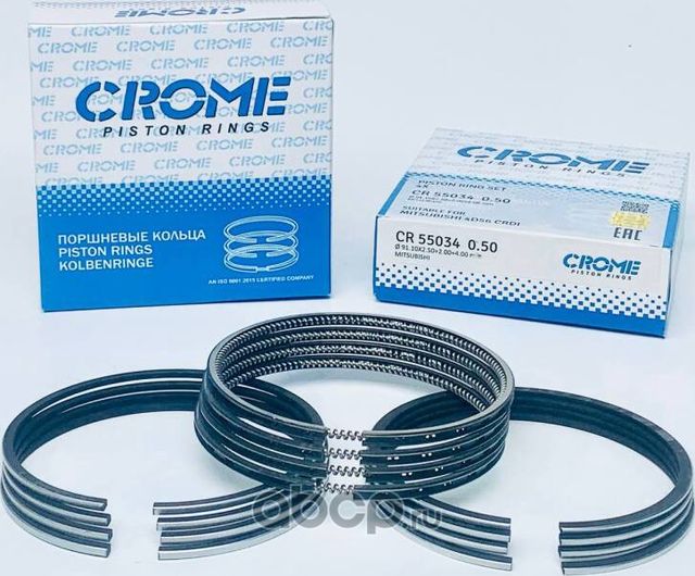 Комплект поршневых колец +050 4D56 CRDI (Crome). Артикул CR55034050