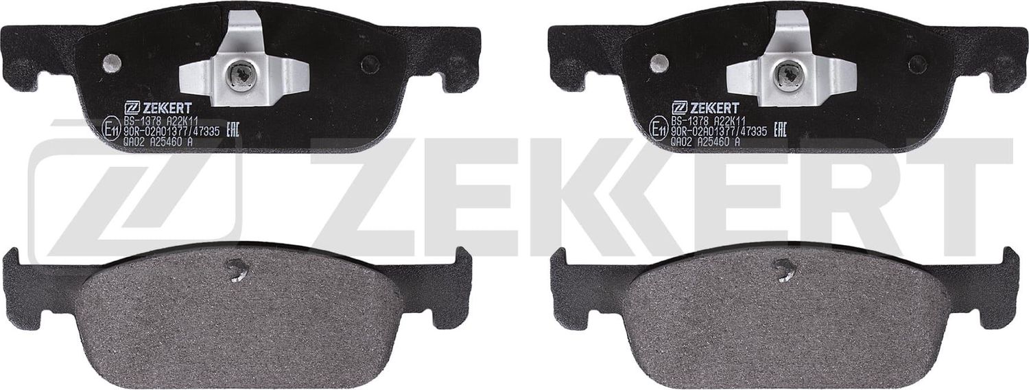 Тормозные колодки Zekkert передние для Renault Logan II 2011-2026. Артикул BS-1378