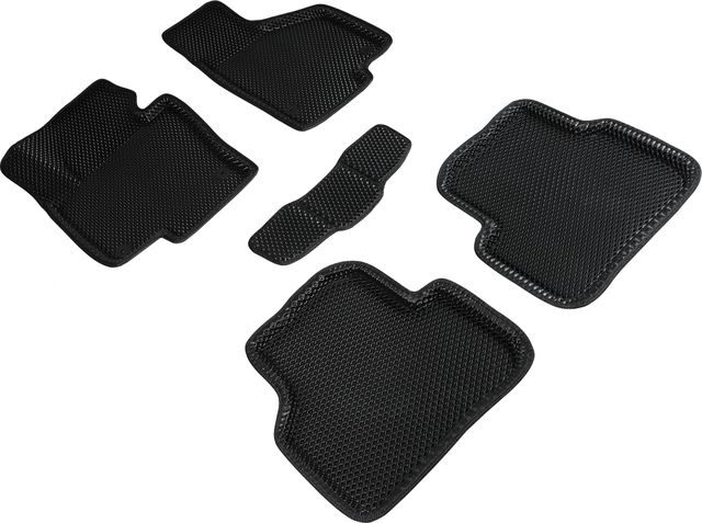 Коврики Seintex 3D EVA Ромб для салона Volkswagen Passat B7 2011-2014 ЧЕРНЫЕ. Артикул 95358