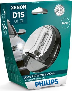 D1S 85V-35W (PK32d-2)  4800K X-tremeVision gen 2 (Philips) Philips Xenon X-tremeVision gen2. Артикул 85415XV2S1