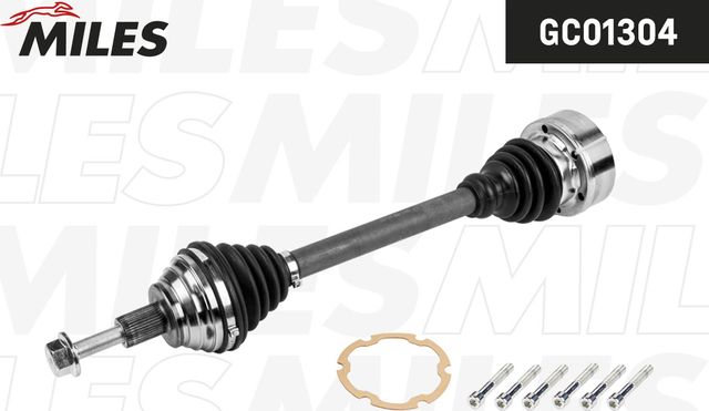 Привод в сборе VW GOLF V/TOURAN 1.9TDI 03-10 лев. +ABS (Miles) Miles. Артикул GC01304