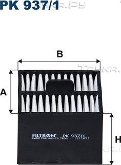 Топливный фильтр Filtron для MAN L2000 1993-2007. Артикул PK 937/1