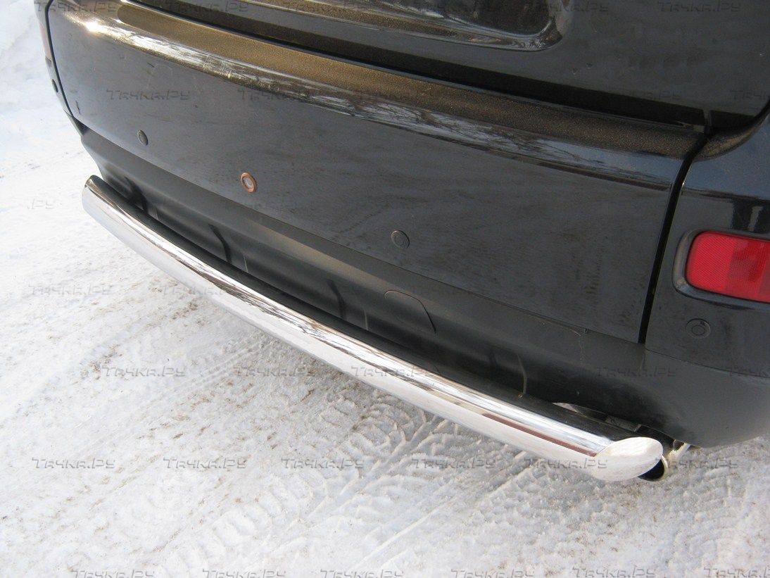 Защита RusStal заднего бампера d76 (дуга) для Mitsubishi Outlander XL 2007-2009. Артикул MOZ-000114