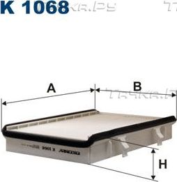 Салонный фильтр Filtron. Артикул K 1071