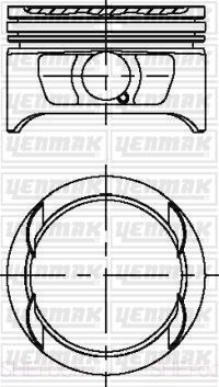 Поршень Yenmak для Opel Astra F 1991-1998. Артикул 31-04225-050