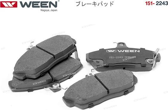Тормозные колодки WEEN. Артикул 151-2243