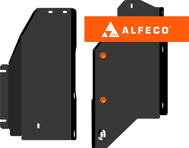 Защита Alfeco для топливопровода (2 части) Nissan X-Trail T33 2022-2026. Артикул ALF.15.66