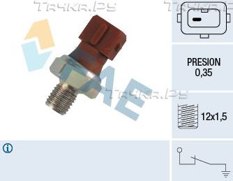 Датчик давления масла FAE для BMW 1 II (F20/F21) 2011-2019. Артикул 12410