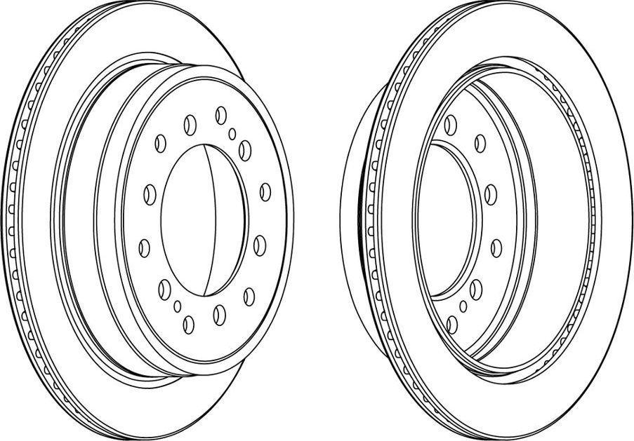 Тормозной диск Ferodo Premier. Артикул DDF2505C