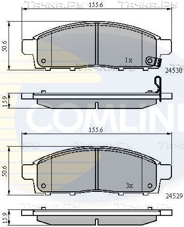 Тормозные колодки Comline Comline. Артикул CBP31584