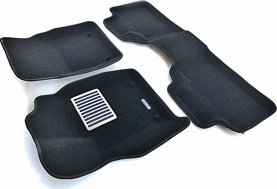 Коврики текстильные Euromat 3D Lux для салона Jeep Grand Cherokee WK2 2010-2026 ЧЕРНЫЕ. Артикул EM3D-002760