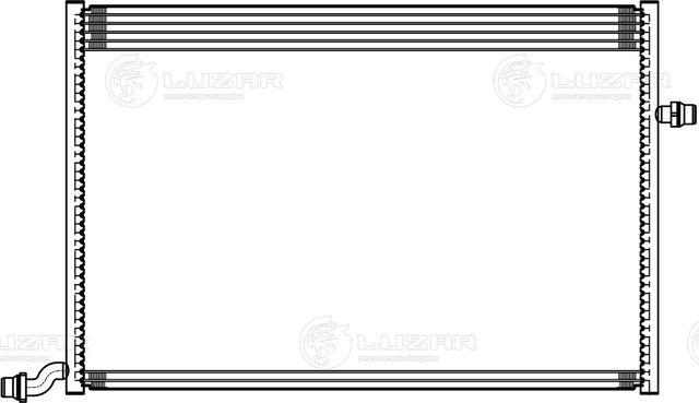 Радиатор охлаждения двигателя Luzar для Mercedes-Benz GLC I (X253) 2015-2026. Артикул LRc 1511