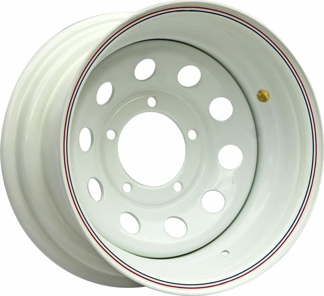Колёсный диск OFF-ROAD Wheels стальной белый 5x139,7 8xR15 d110 ET-40 для УАЗ 469/3151. Артикул 1580-53910WH-40