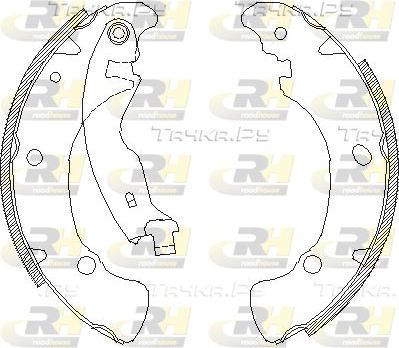 Тормозные колодки RoadHouse задние для Fiat Marea 1996-2002. Артикул 4041.00