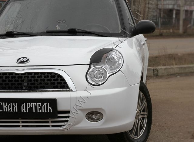 Накладки Русская Артель на передние фары (реснички) для Lifan Smily 320 2008-2015. Артикул RELS-012300
