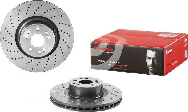 Тормозной диск Brembo PRIME LINE - UV Coated передний для Mercedes-Benz S-Класс IV (W220) 1998-2006. Артикул 09.9463.11