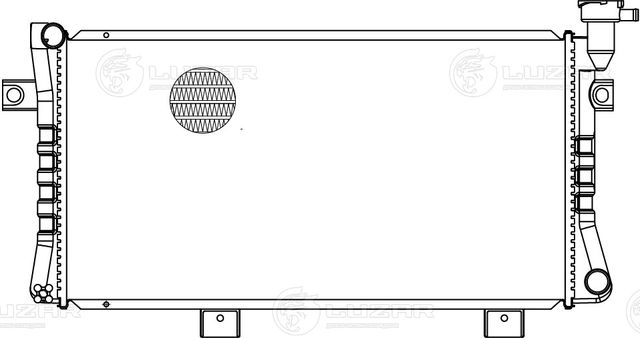 Радиатор охлаждения двигателя Luzar для ВАЗ Нива, 4x4 2004-2026. Артикул LRc 0134