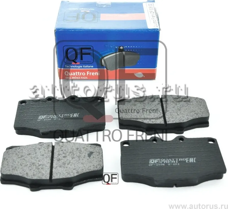 Колодки тормозные дисковые передние к-т без датчика износа (Quattro Freni). Артикул qf53600