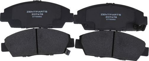 Тормозные колодки Zentparts. Артикул Z07478