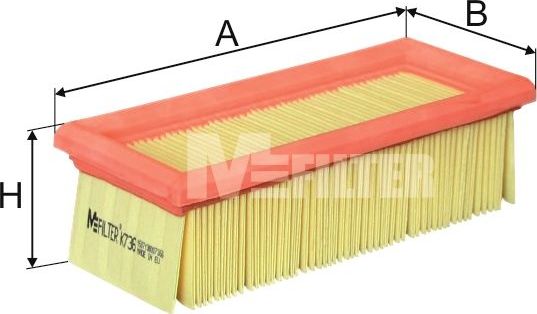 Воздушный фильтр MFilter. Артикул K 736