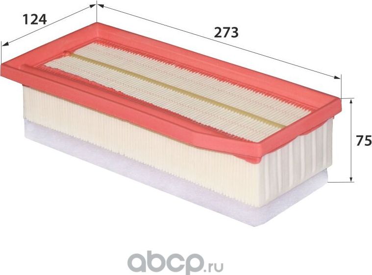 A-1044E OEM 165460509R (фильтр воздушный) (RB-Exide). Артикул A1044E