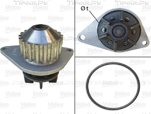 Помпа (водяной насос) Valeo для Citroen C3 II 2009-2015. Артикул 506704