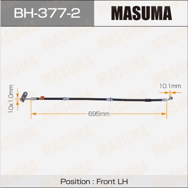 Тормозной шланг Masuma. Артикул BH-377-2
