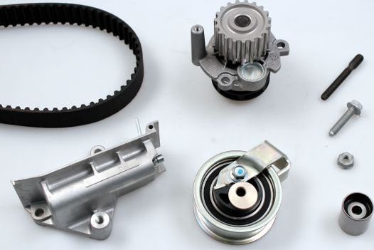 Помпа (водяной насос) с комплектом ремня ГРМ Hepu. Артикул PK05692