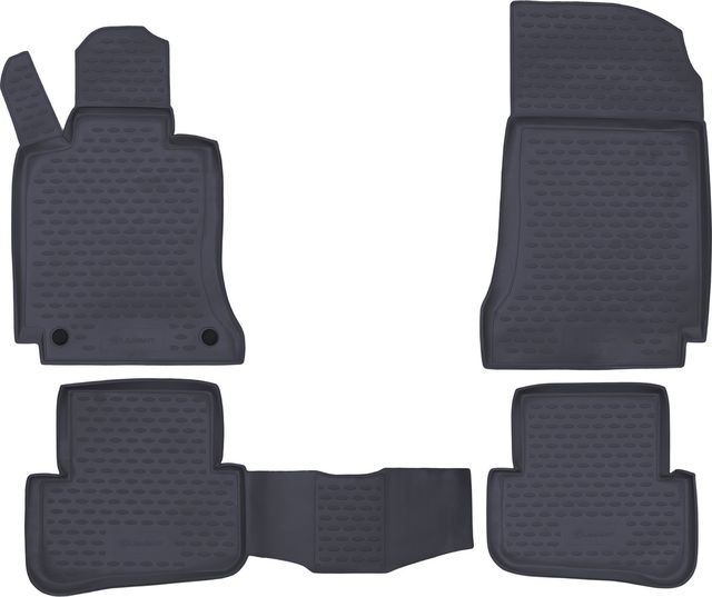 Коврики Element для салона Mercedes-Benz С-Класс W204 2007-2013 СЕРЫЕ. Артикул NLC.34.27.211k