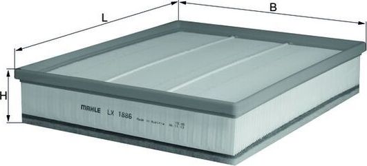 Воздушный фильтр Mahle для Renault Mascott 1999-2005. Артикул LX 1886