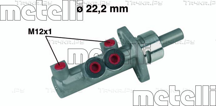 Тормозной цилиндр главный Metelli (Чугун) для Volkswagen Golf III 1991-1999. Артикул 05-0403