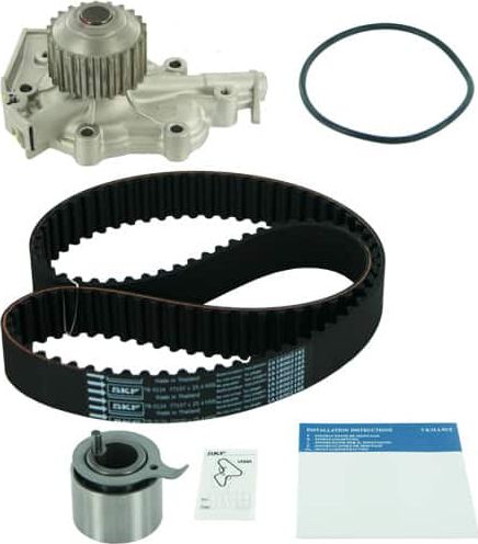 Помпа (водяной насос) с комплектом ремня ГРМ SKF. Артикул VKMC 90001