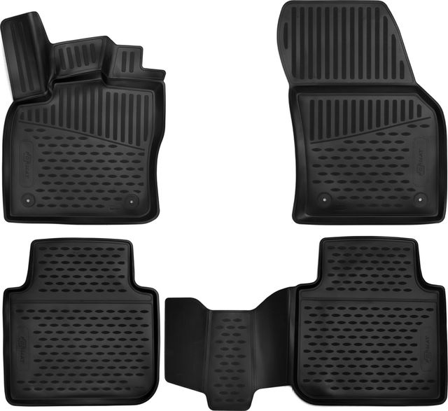 Коврики Format 3D c повышенной износостойкостью для салона Skoda Kodiaq 2017-2026. Артикул FORMAT.3D4519210k