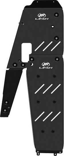 Защита Шериф (1,8 мм) комплексная для бензобака и трубок кондиционера Lifan MyWay 2017-2021. Артикул 3522